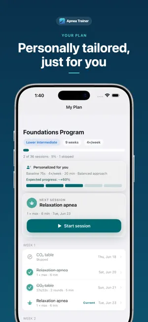 Apnea Trainer: Freedive screenshot 2