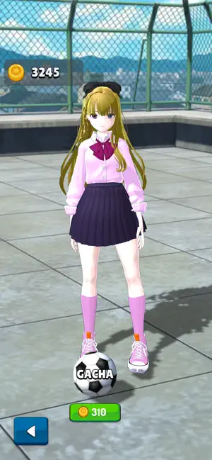 Soccer juggling girl screenshot 2