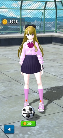 Soccer juggling girl screenshot