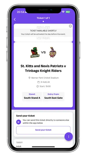 CPL Ticket Wallet screenshot 3