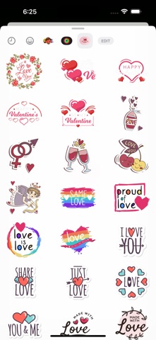 Valentine Couple Stickers screenshot