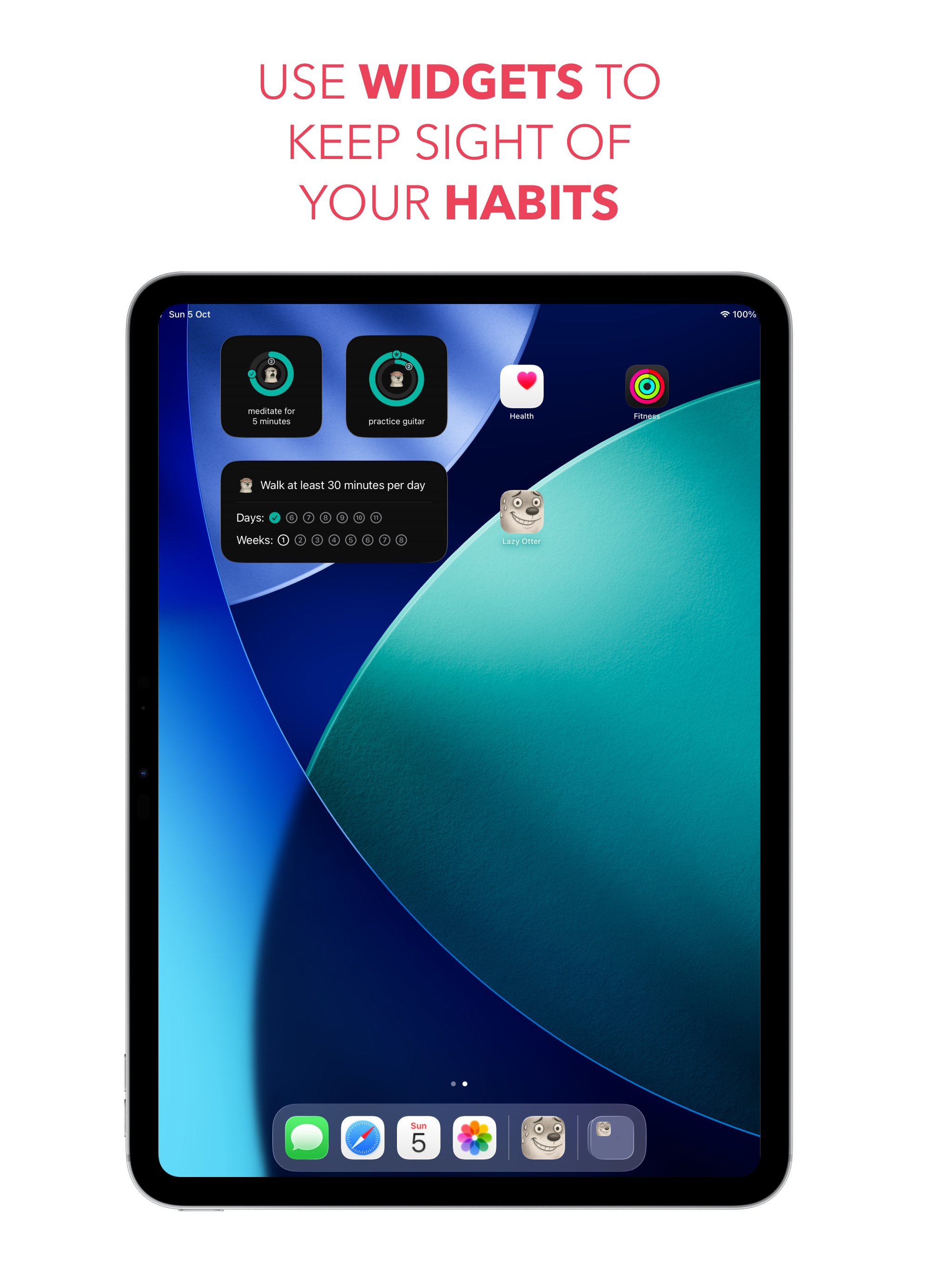 Habit Tracker AI - Lazy Otter
