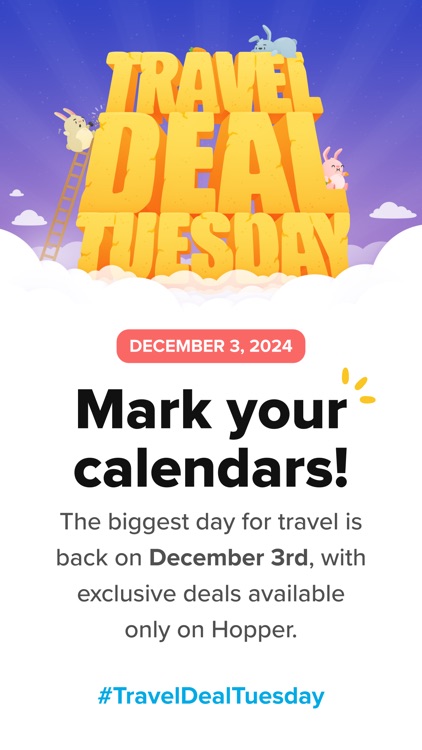 Hopper: Flights, Hotels & Cars screenshot-0