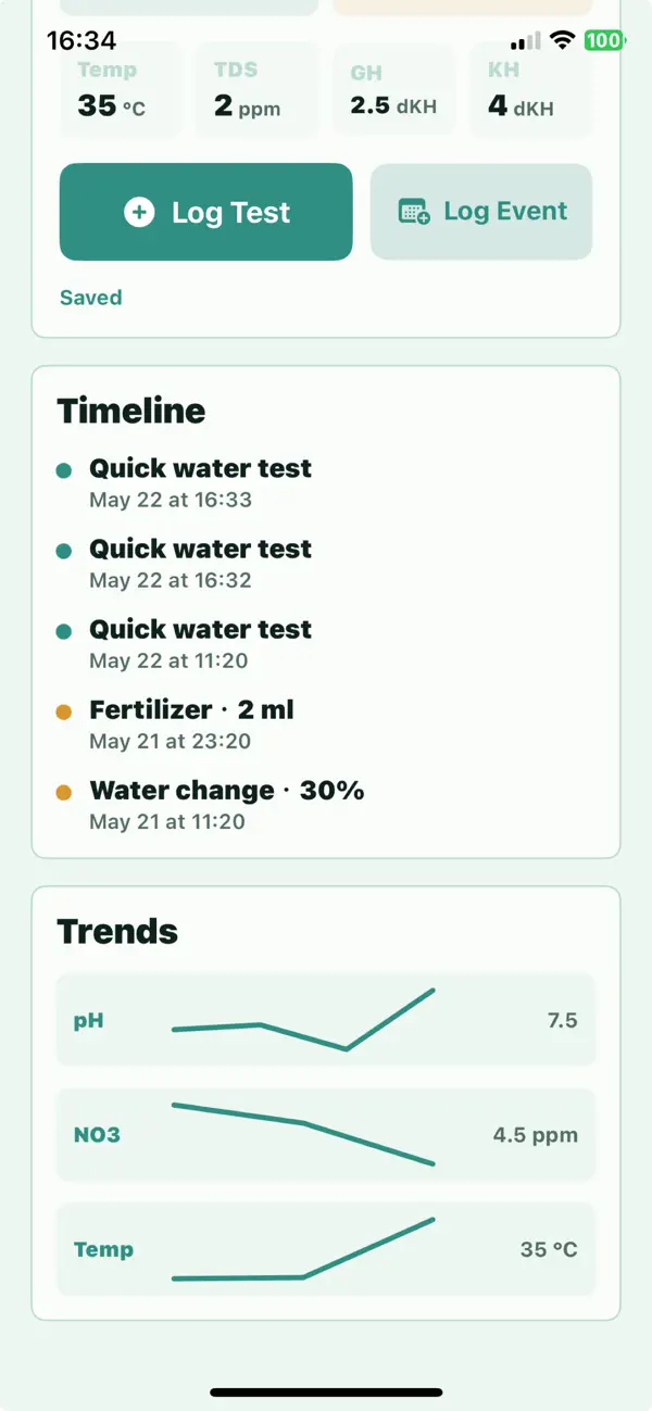 Screenshot #2 pour Waterline Log
