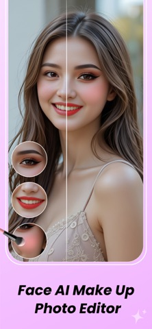 Face AI - Makeup Photo Editor iPhone screenshot