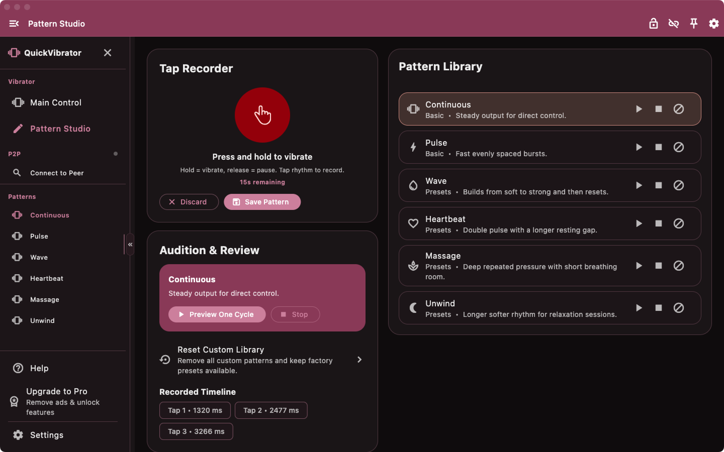 QuickVibrator - Remote Sync