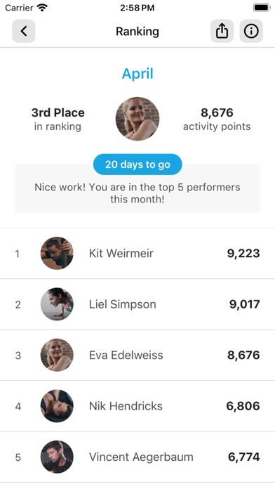 Moveo Fitness Screenshot