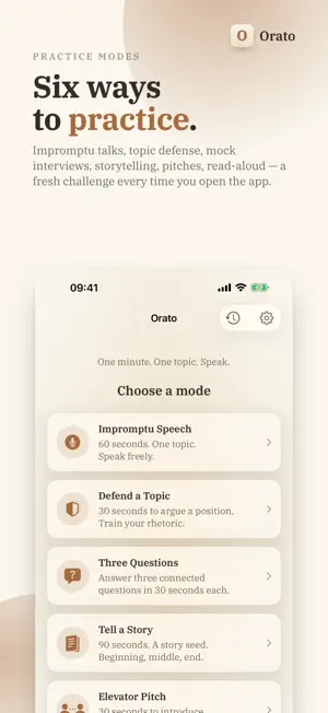 Orato — AI Speech Coach screenshot 1