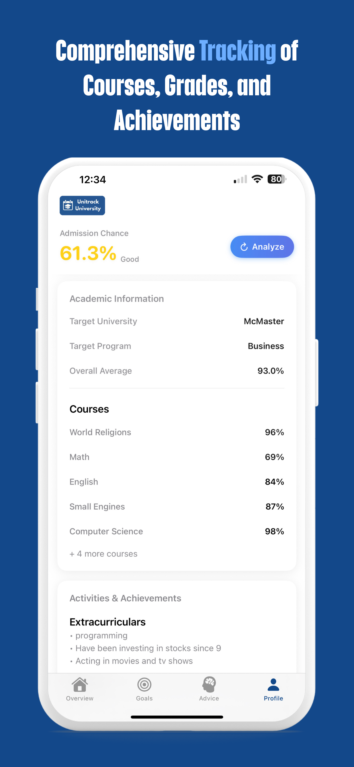 UniTrack University screenshot 5