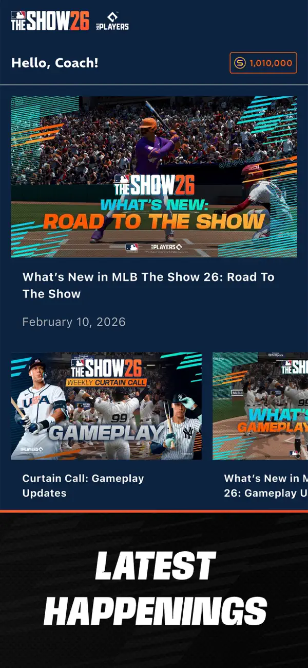 Screenshot #1 pour MLB The Show Companion App