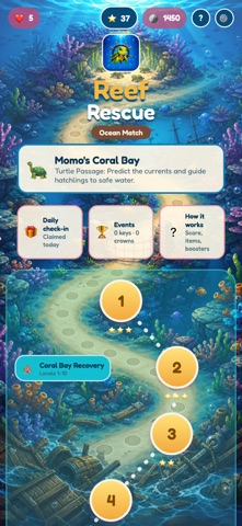 Reef Rescue: Ocean Match screenshot 2