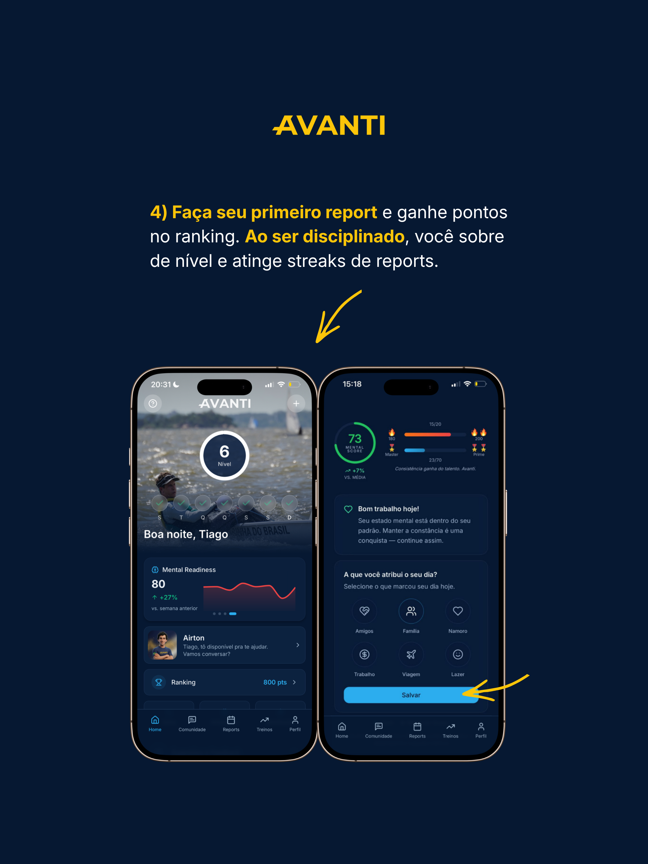 Avanti: feito para atletas screenshot 12