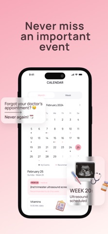 Nova: Pregnancy Tracker App iPhone screenshot