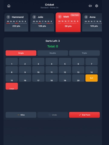 Dart Mate: Scorer & Counter iPad screenshot