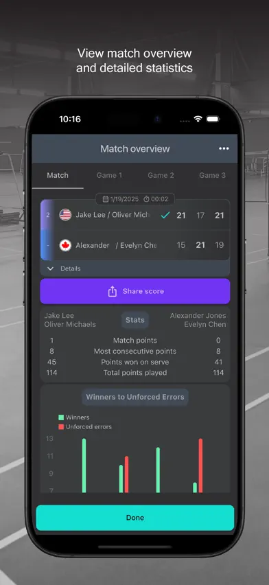 Badminton Scorer Pro screenshot 3