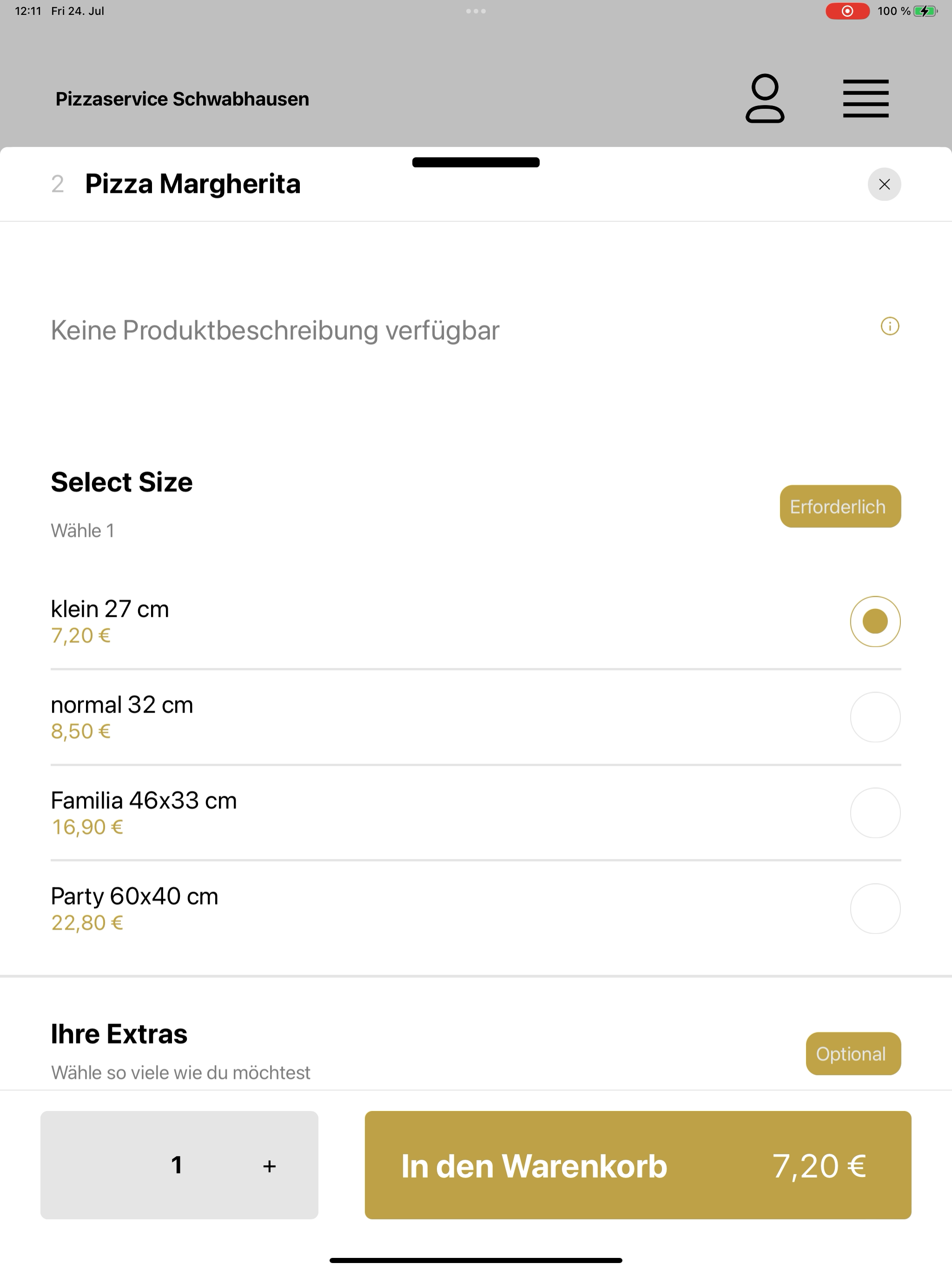 Pizzaservice - Schwabhausen screenshot 16