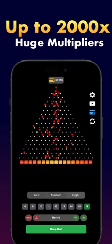 Plinko Pyramid Drop Screenshot 1 of 6