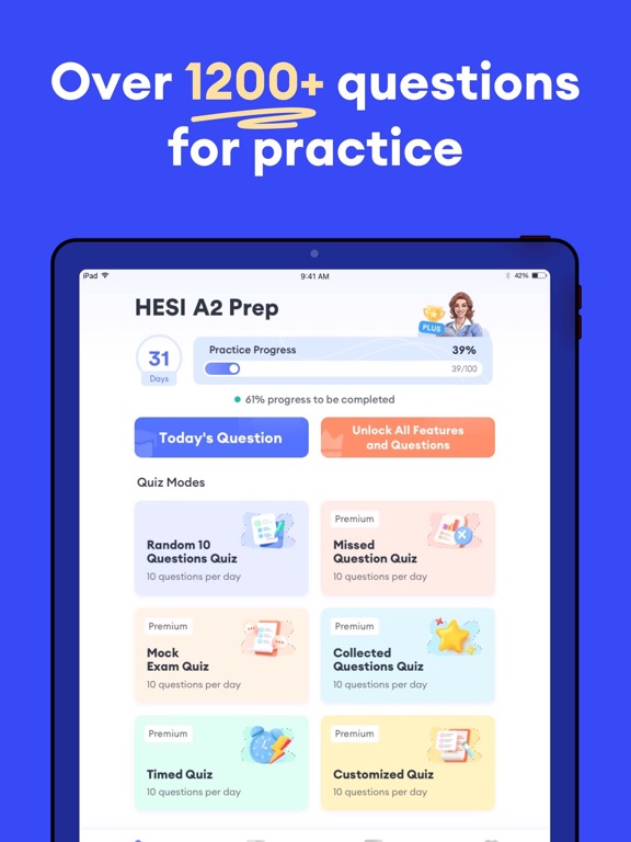 HESI® A2 Exam Prep Practice iPad screenshot 1 - Education app