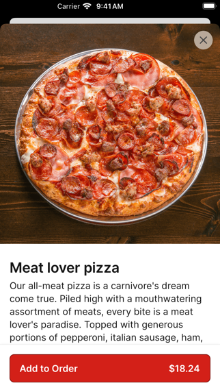 Corsaro's Family Pizza iPhone screenshot 4 - Food & Drink app