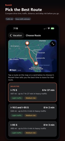 RouteIt - Leave On Time screenshot
