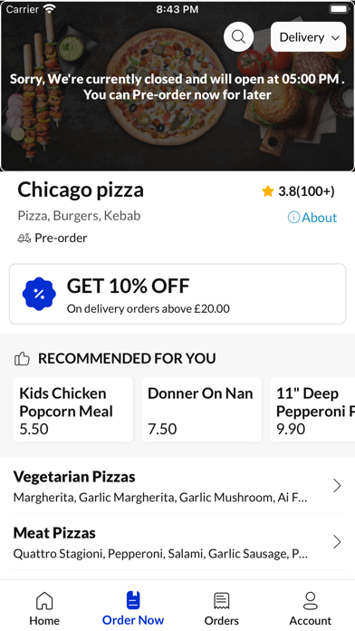 Chicago Pizza. Screenshot