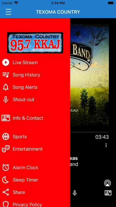 95.7 KKAJ iPhone screenshot 2 - Entertainment app