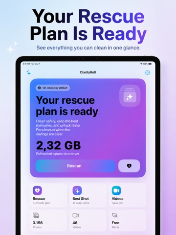 ClarityRoll Clean Up Storage iPad screenshot
