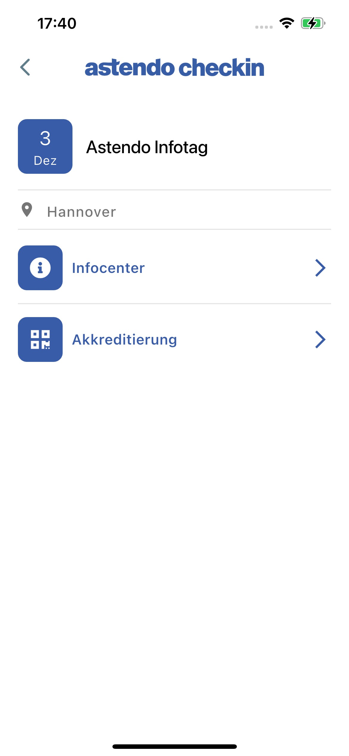 astendo checkInApp