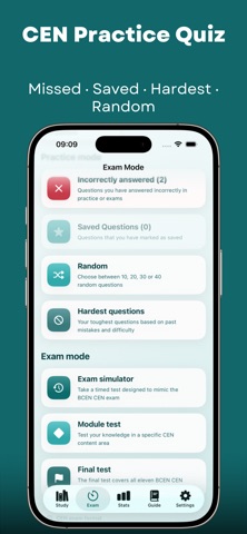CEN Exam Practice Test 2026 Screenshot 6 of 10