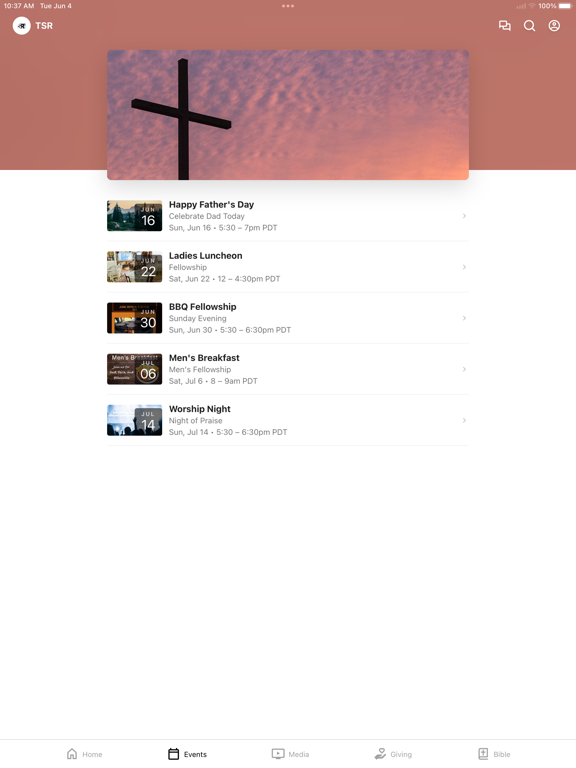 The Solid Rock Oak Hills iPad screenshot