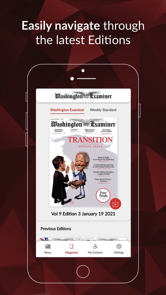 #2. Washington Examiner Digital (iOS) 由: The Washington Examiner