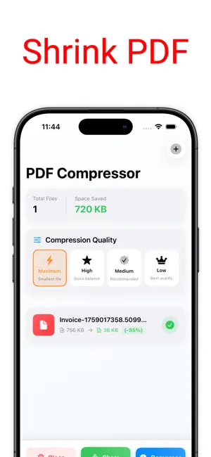 PDF Compressor - Size Reducer screenshot 4
