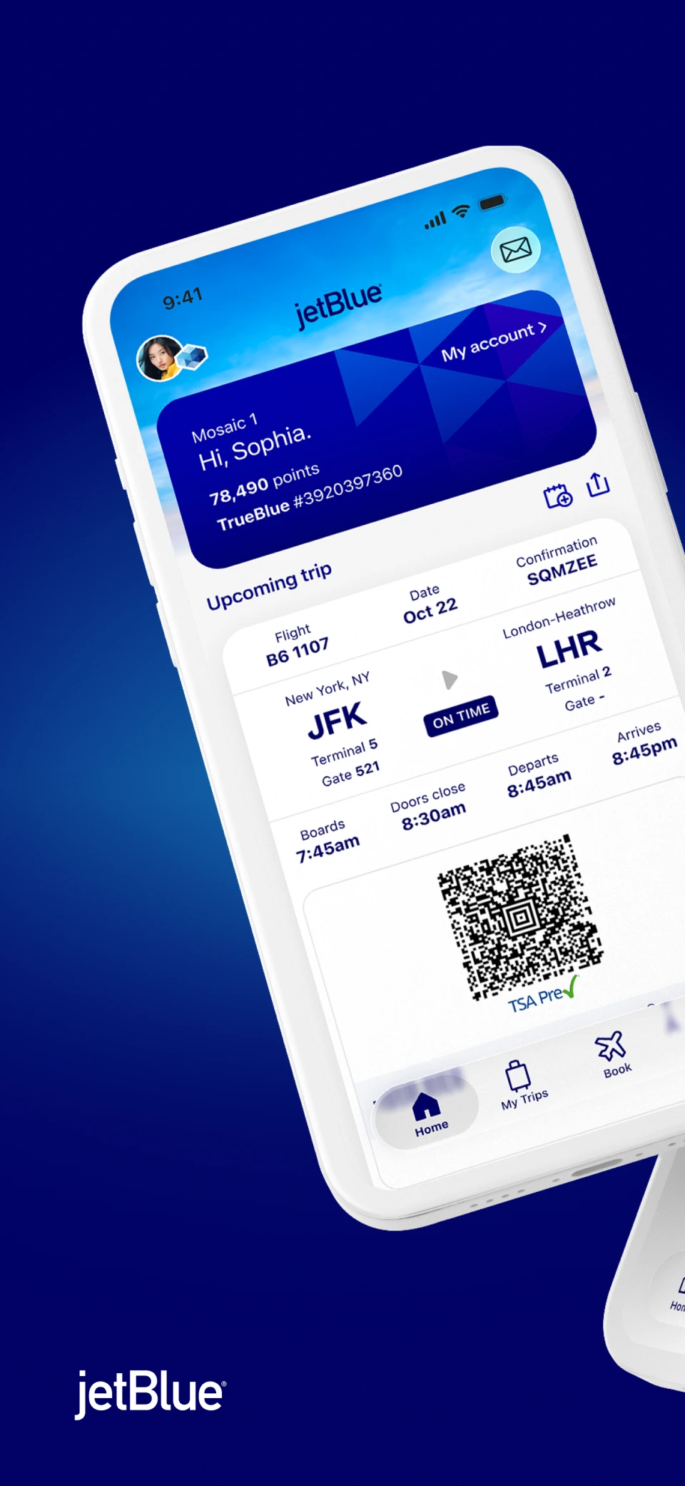 JetBlue screenshot