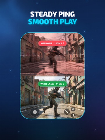 LagX: Lower Lag Game Booster iPad screenshot