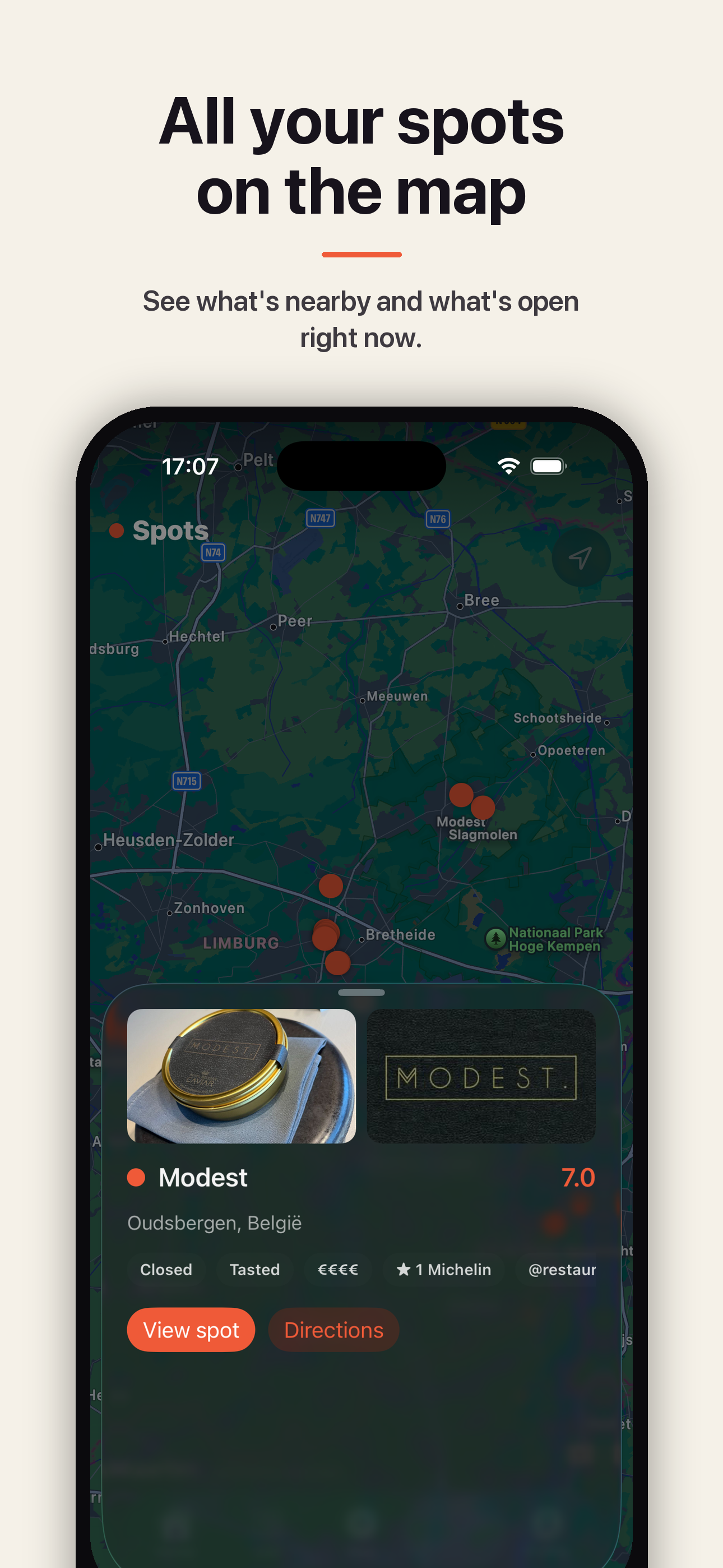 Spots – restaurant wishlist screenshot 4
