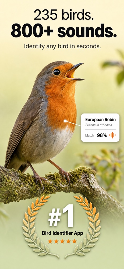 Bird Identifier· Photo & Sound - Education App | MWM
