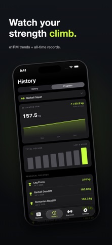 Detent: Strength Log screenshot