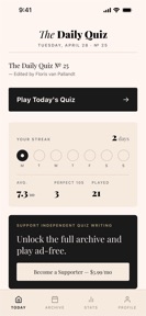 The Daily Quiz — Trivia screenshot