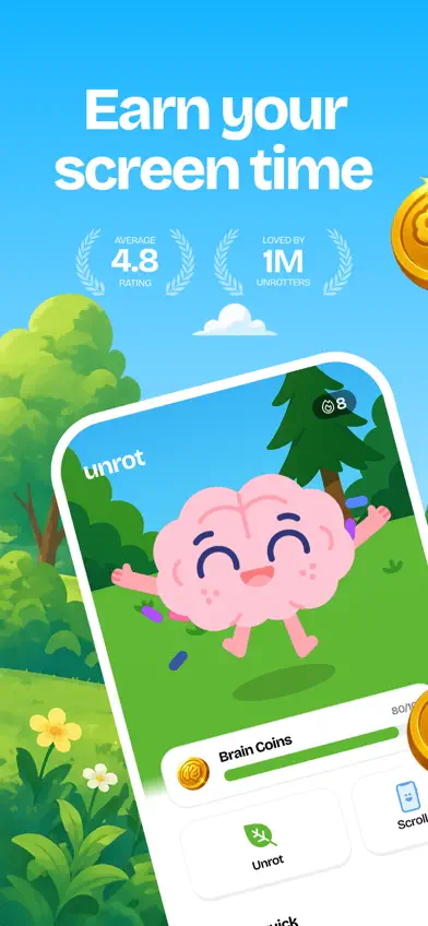 Unrot: Earn your Screen Time screenshot 1