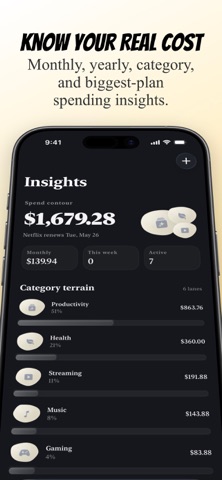 Subscription Tracker: Pebble Screenshot 5 of 6