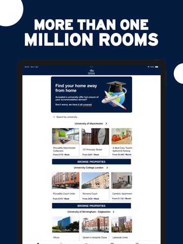 Gateway Student Accommodation iPad screenshot