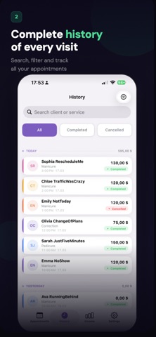 ClientFlow - Booking & Clients Screenshot 2 of 5