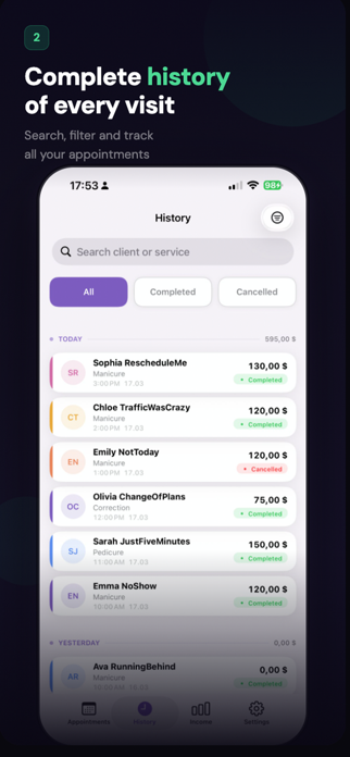 ClientFlow - Booking & Clients Screenshot 2 of 5