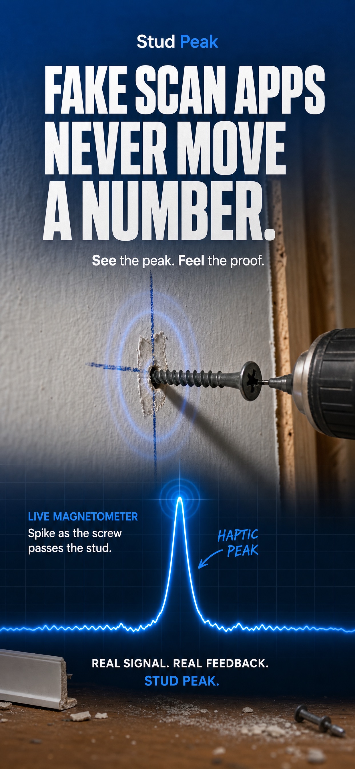 Screenshot 1 of Stud Peak: Wall Stud Finder