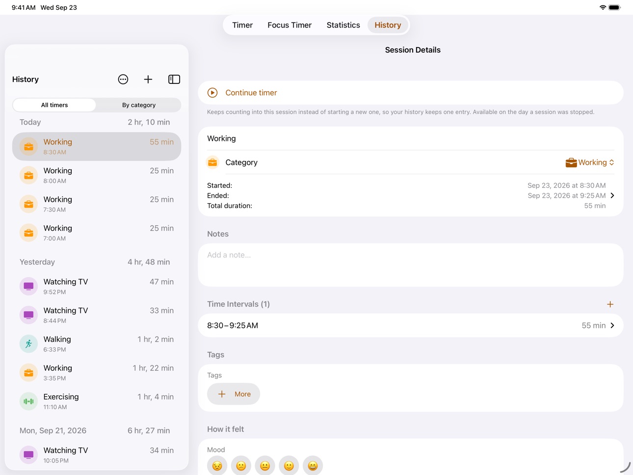 Screenshot 10 of Timer & Activity Tracker