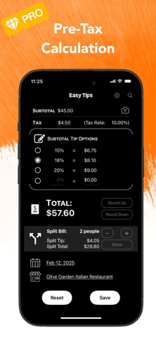 Easy-Tips | Tip Calculator Screenshot 7 of 7