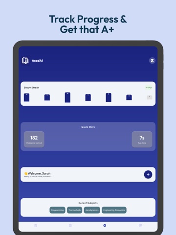 AcadAI iPad screenshot