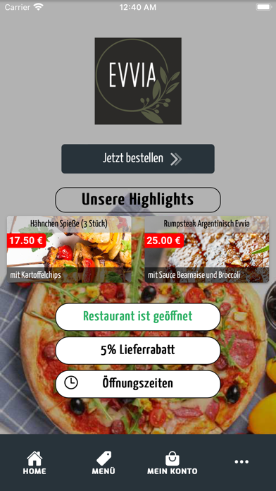 Evvia Grill Screenshot