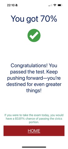 The U.S. Citizenship App screenshot