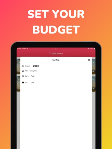 TripMoney: Travel Budget iPad screenshot